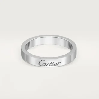 C De Cartier Wedding Band – Platinum – Cartier