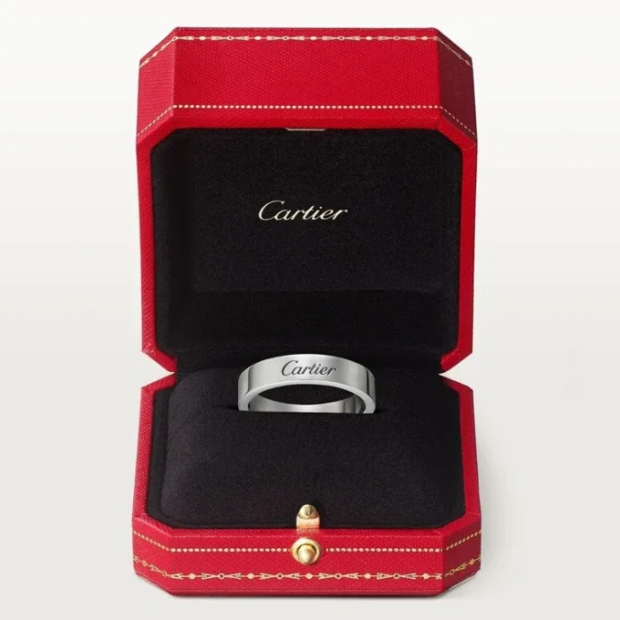 C De Cartier Wedding Band – Platinum – Cartier