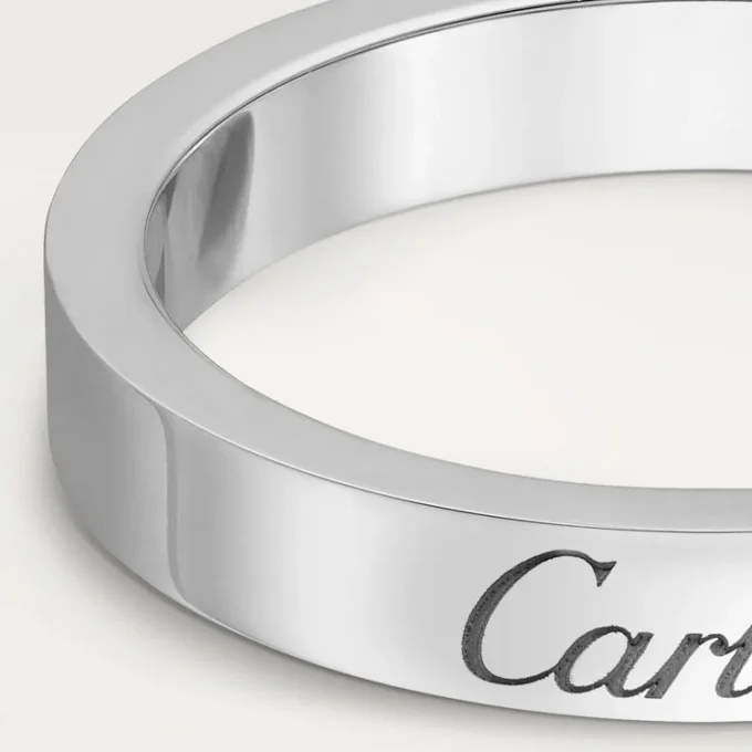 C De Cartier Wedding Band – Platinum – Cartier