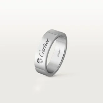 C De Cartier Wedding Band – Platinum, Diamond – Cartier