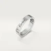 C De Cartier Wedding Band – Platinum, Diamond – Cartier
