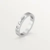 C De Cartier Wedding Band – Platinum, Diamond – Cartier