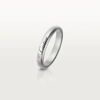 C De Cartier Wedding Band – Platinum, Diamond – Cartier