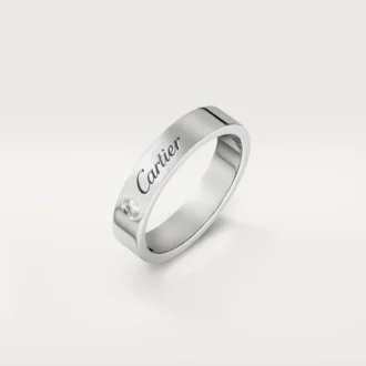 C De Cartier Wedding Band – Platinum, Diamond – Cartier