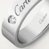 C De Cartier Wedding Band – Platinum, Diamond – Cartier