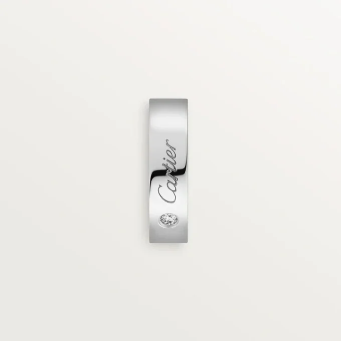 C De Cartier Wedding Band – Platinum, Diamond – Cartier