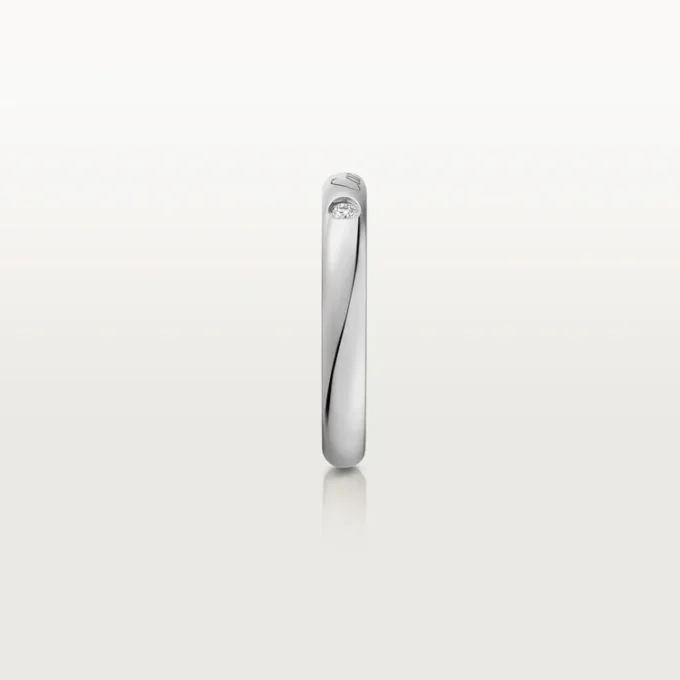 C De Cartier Wedding Band – Platinum, Diamond – Cartier