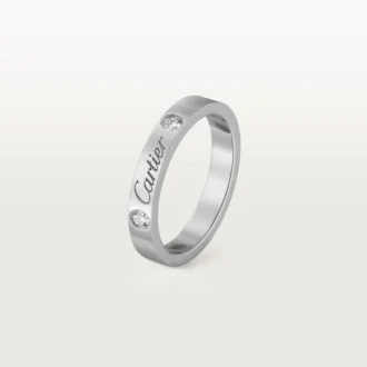 C De Cartier Wedding Band – Platinum, Diamonds – Cartier