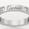 C De Cartier Wedding Band – Platinum, Diamonds – Cartier