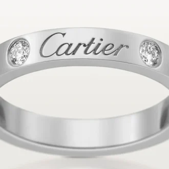 C De Cartier Wedding Band – Platinum, Diamonds – Cartier