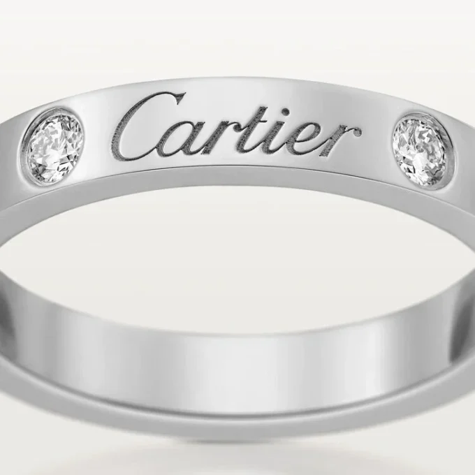 C De Cartier Wedding Band – Platinum, Diamonds – Cartier