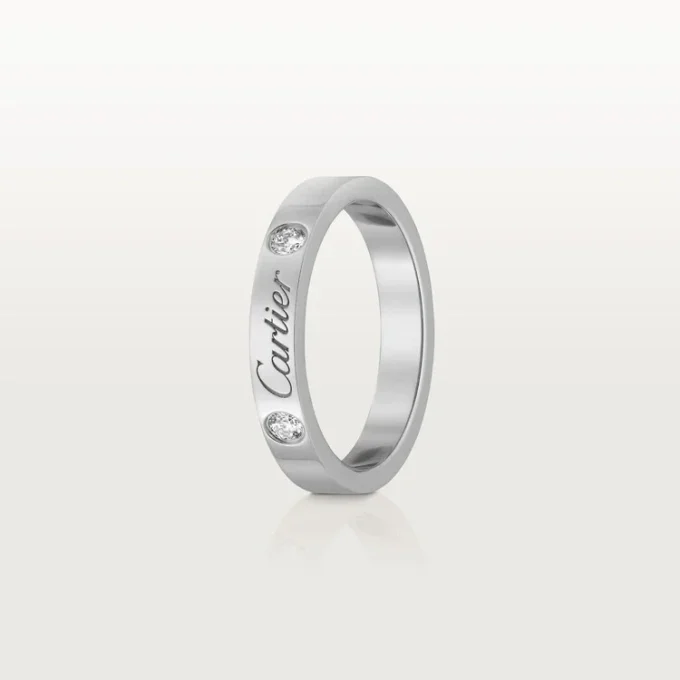 C De Cartier Wedding Band – Platinum, Diamonds – Cartier