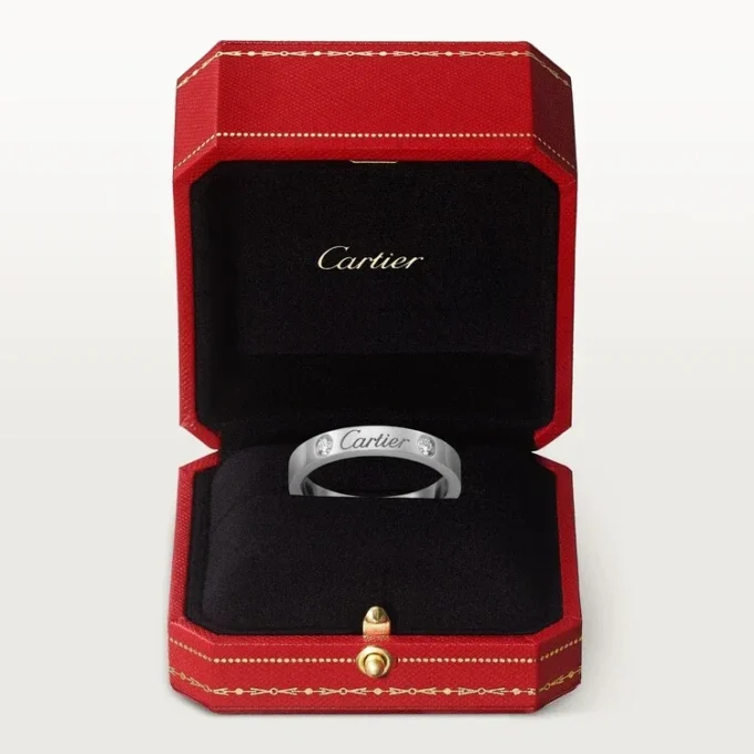 C De Cartier Wedding Band – Platinum, Diamonds – Cartier