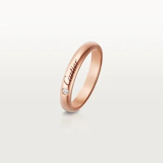 C De Cartier Wedding Band – Rose Gold, Diamond – Cartier