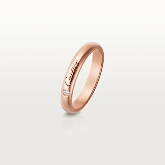 C De Cartier Wedding Band – Rose Gold, Diamond – Cartier