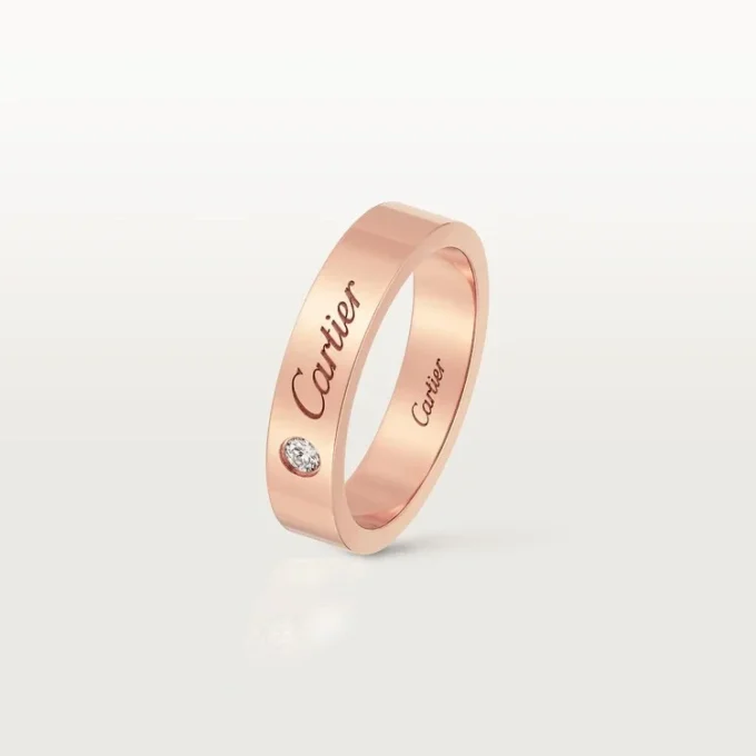 C De Cartier Wedding Band – Rose Gold, Diamond – Cartier