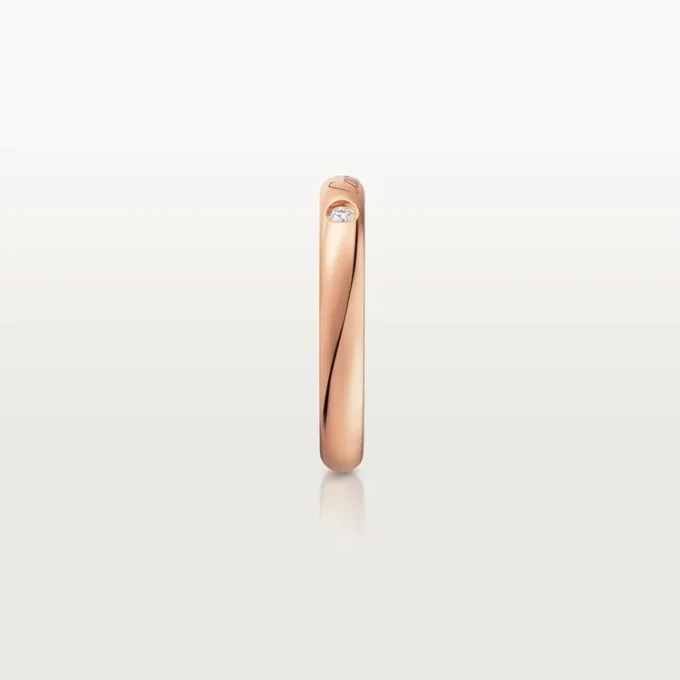 C De Cartier Wedding Band – Rose Gold, Diamond – Cartier