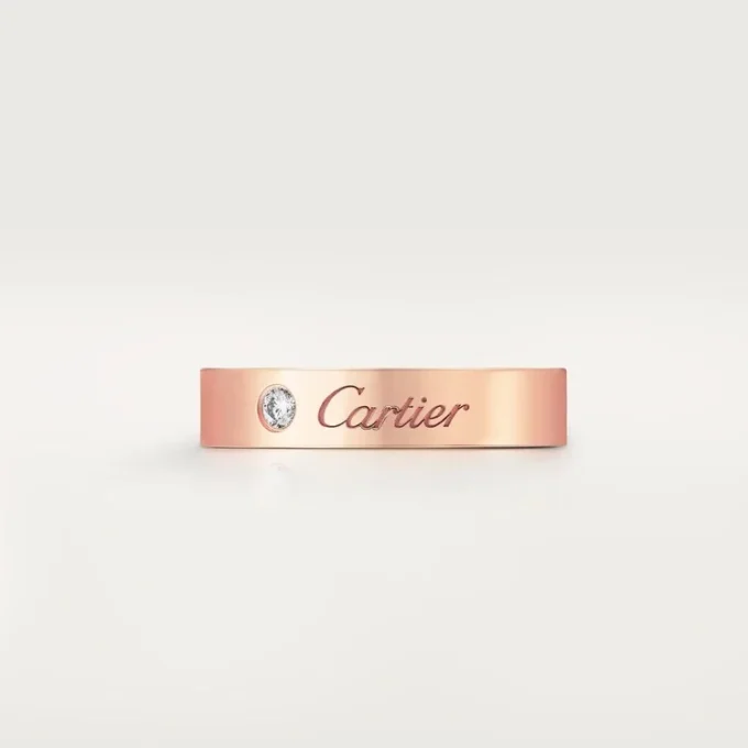 C De Cartier Wedding Band – Rose Gold, Diamond – Cartier
