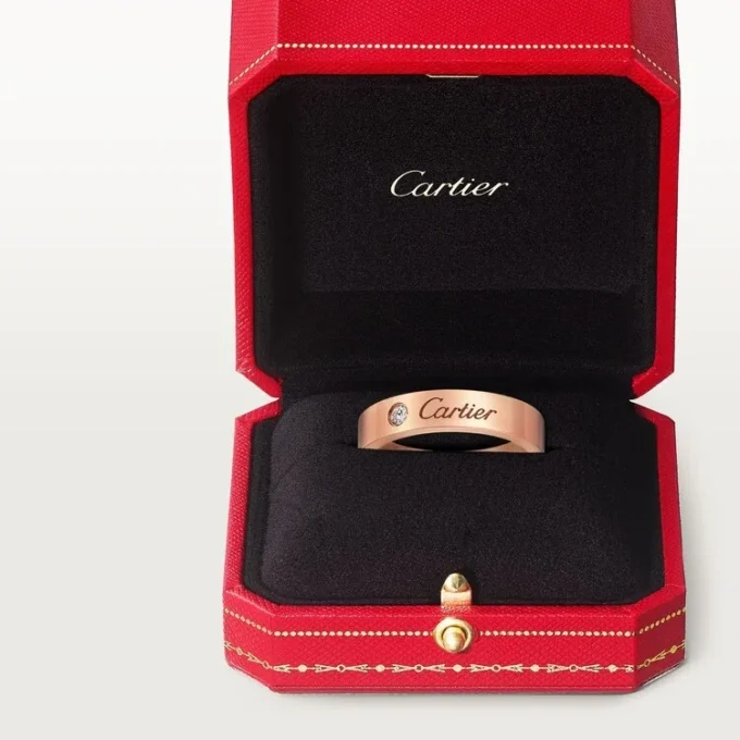 C De Cartier Wedding Band – Rose Gold, Diamond – Cartier