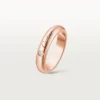 C De Cartier Wedding Ring, 4 Mm Width, 1 Diamond