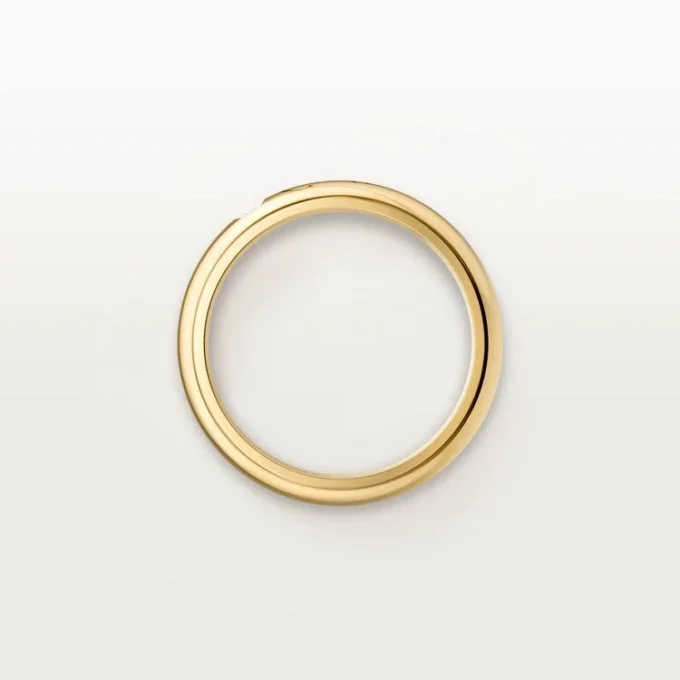 C De Cartier Wedding Ring, 4 Mm Width, 1 Diamond