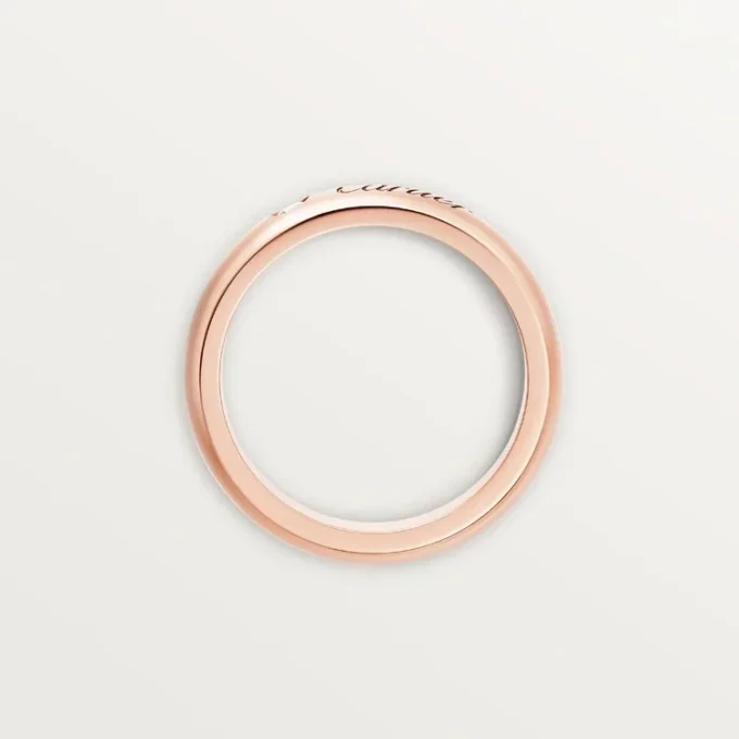C De Cartier Wedding Ring, 4 Mm Width, 1 Diamond