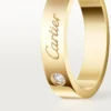 C De Cartier Wedding Ring, 4 Mm Width, 1 Diamond