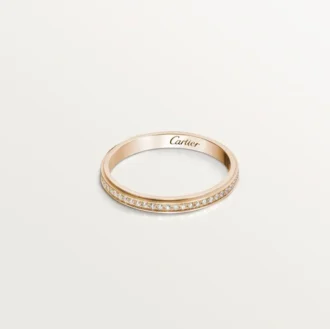 Cartier D’amour Wedding Band – Pink Gold, Diamonds – Cartier