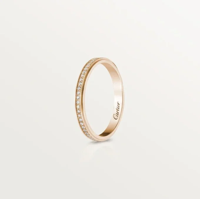 Cartier D’amour Wedding Band – Pink Gold, Diamonds – Cartier