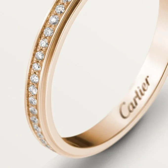 Cartier D’amour Wedding Band – Pink Gold, Diamonds – Cartier