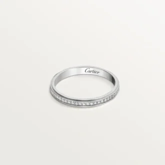Cartier D’amour Wedding Band – Platinum, Diamonds – Cartier