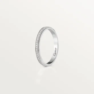Cartier D’amour Wedding Band – Platinum, Diamonds – Cartier