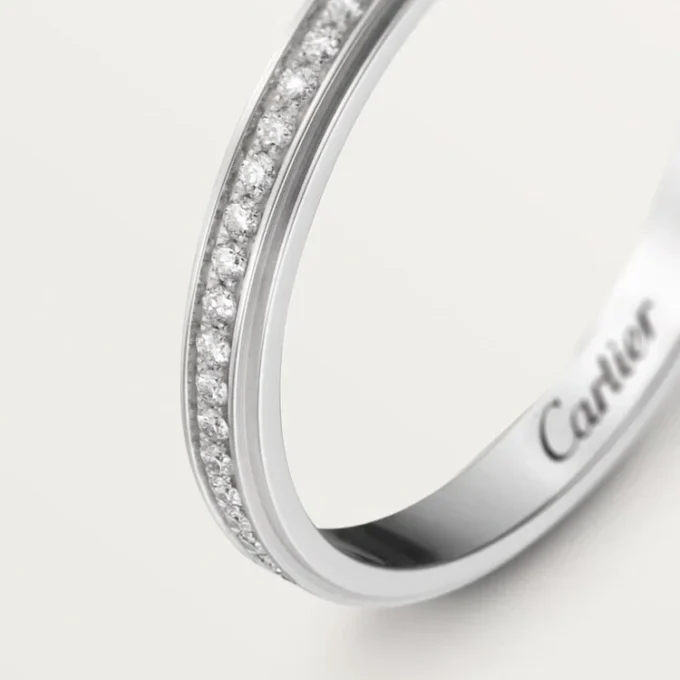 Cartier D’amour Wedding Band – Platinum, Diamonds – Cartier