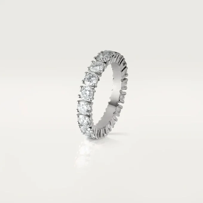 Cartier Destinee Wedding Band, 4.1 Mm Width, Paved Cartier Destinee Wedding Band, 4.1 Mm Width, Paved