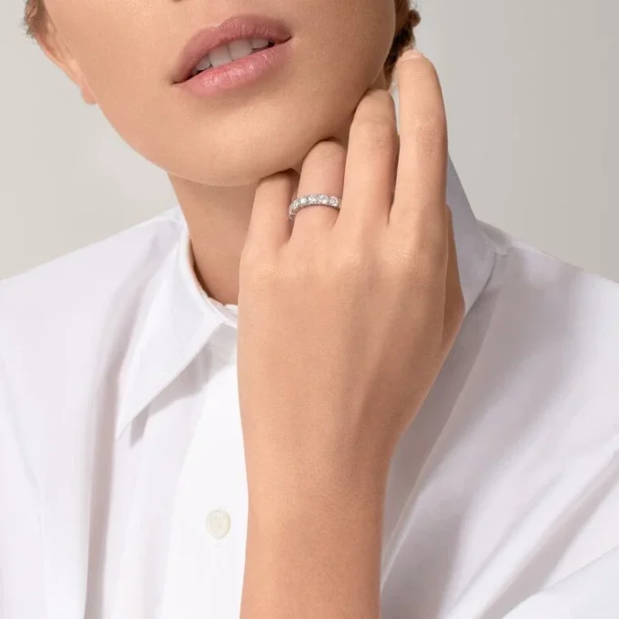 Cartier Destinee Wedding Band, 4.1 Mm Width, Paved Cartier Destinee Wedding Band, 4.1 Mm Width, Paved
