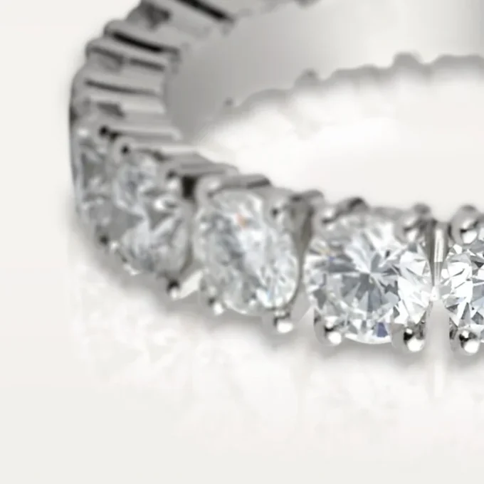 Cartier Destinee Wedding Band, 4.1 Mm Width, Paved Cartier Destinee Wedding Band, 4.1 Mm Width, Paved