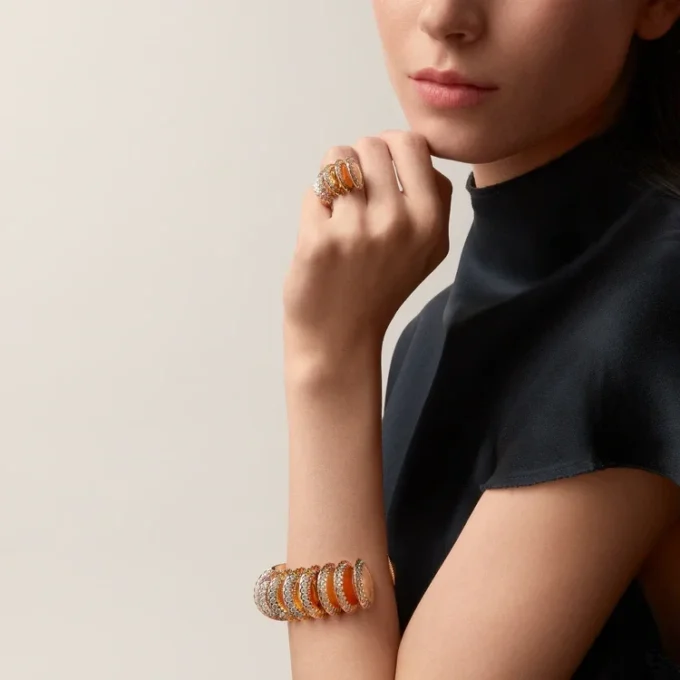 Cartier Libre Polymorph Bracelet, Chalcedony