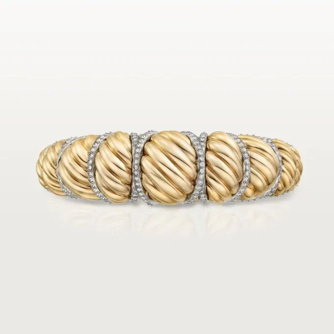 Cartier Libre Tressage Bracelet, Diamonds