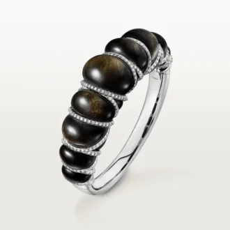 Cartier Libre Tressage Bracelet, Obsidian, Diamonds Cartier Libre Tressage Bracelet, Obsidian, Diamonds