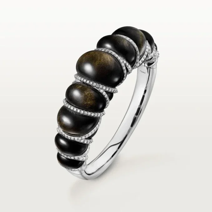 Cartier Libre Tressage Bracelet, Obsidian, Diamonds Cartier Libre Tressage Bracelet, Obsidian, Diamonds