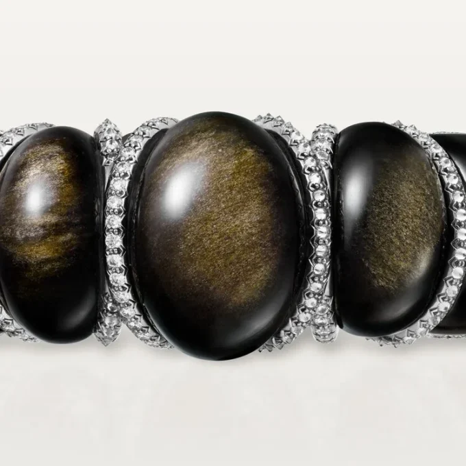 Cartier Libre Tressage Bracelet, Obsidian, Diamonds Cartier Libre Tressage Bracelet, Obsidian, Diamonds