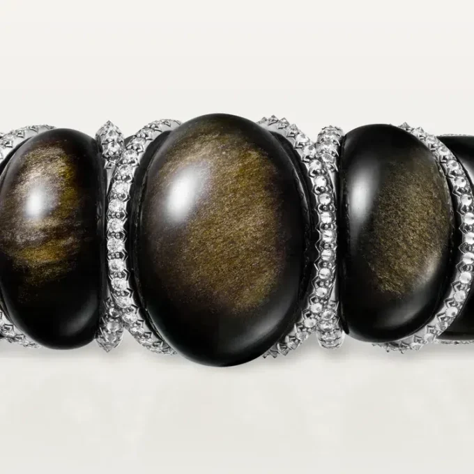 Cartier Libre Tressage Bracelet, Obsidian, Diamonds Cartier Libre Tressage Bracelet, Obsidian, Diamonds