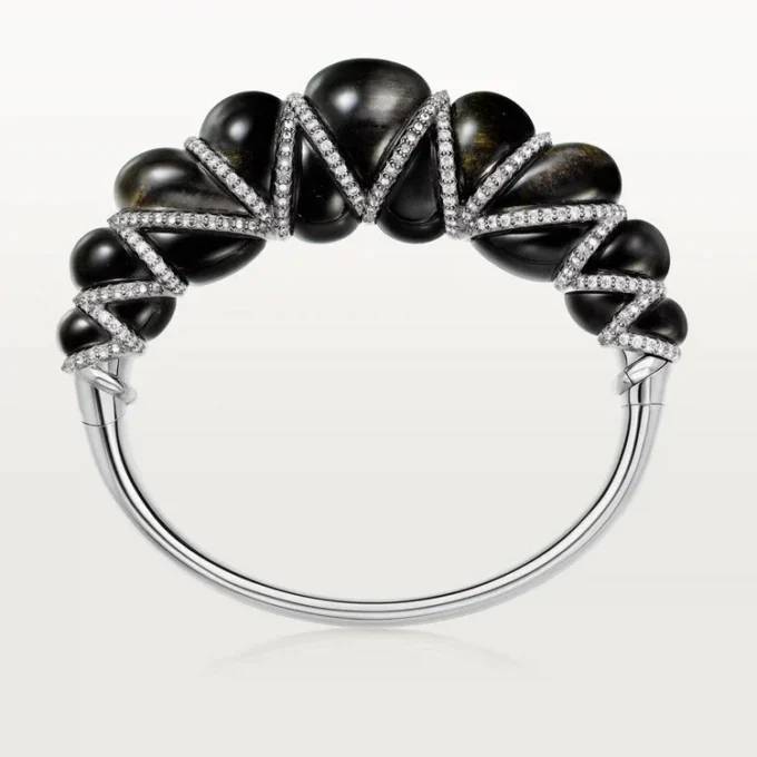 Cartier Libre Tressage Bracelet, Obsidian, Diamonds Cartier Libre Tressage Bracelet, Obsidian, Diamonds
