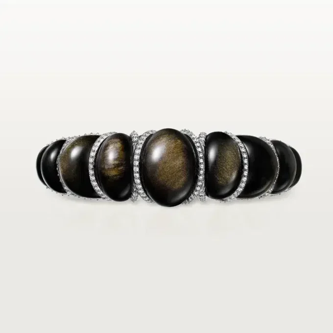 Cartier Libre Tressage Bracelet, Obsidian, Diamonds Cartier Libre Tressage Bracelet, Obsidian, Diamonds