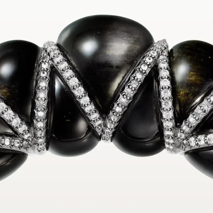 Cartier Libre Tressage Bracelet, Obsidian, Diamonds Cartier Libre Tressage Bracelet, Obsidian, Diamonds