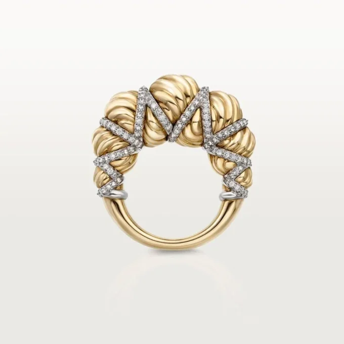Cartier Libre Tressage Ring, Diamonds Cartier Libre Tressage Ring, Diamonds