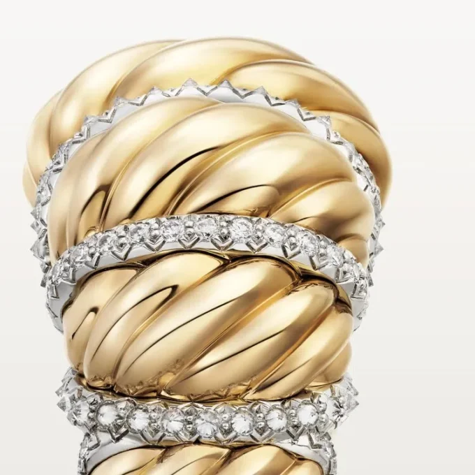 Cartier Libre Tressage Ring, Diamonds Cartier Libre Tressage Ring, Diamonds