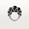 Cartier Libre Tressage Ring, Obsidian, Diamonds Cartier Libre Tressage Ring, Obsidian, Diamonds