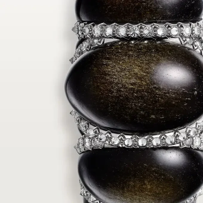 Cartier Libre Tressage Ring, Obsidian, Diamonds Cartier Libre Tressage Ring, Obsidian, Diamonds