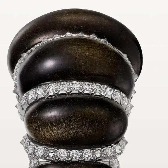 Cartier Libre Tressage Ring, Obsidian, Diamonds Cartier Libre Tressage Ring, Obsidian, Diamonds
